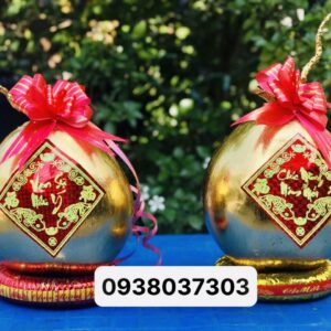 Dừa dát vàng 24k chưng tết