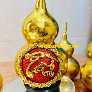 Bầu hồ lô dát vàng chưng tết